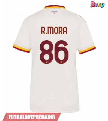 Lacne Ženy Futbalové dres AS Roma Rodrigo Mora #86 2026-27 Krátky Rukáv - Preč